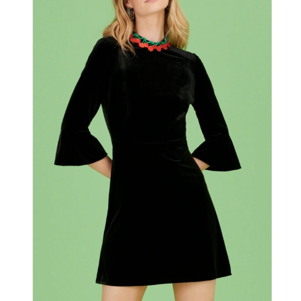 HVN Velvet Mini Ashley Dress Size 2 NWT